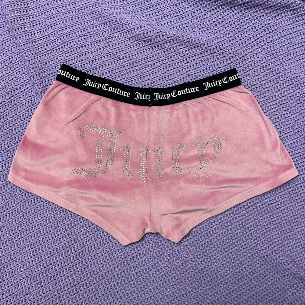 Juicy Couture Pink Athletic Shorts Soft Elastic Waistband